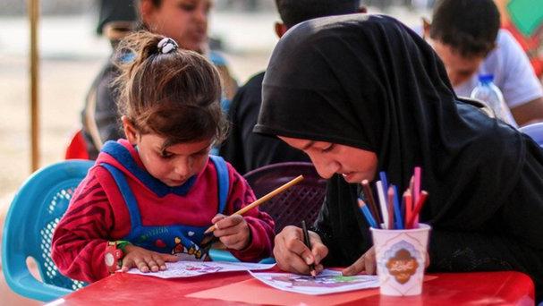 موکب «فرزندان حاج قاسم» با خادمی دانش آموزان در اربعین ۱۴۰۱