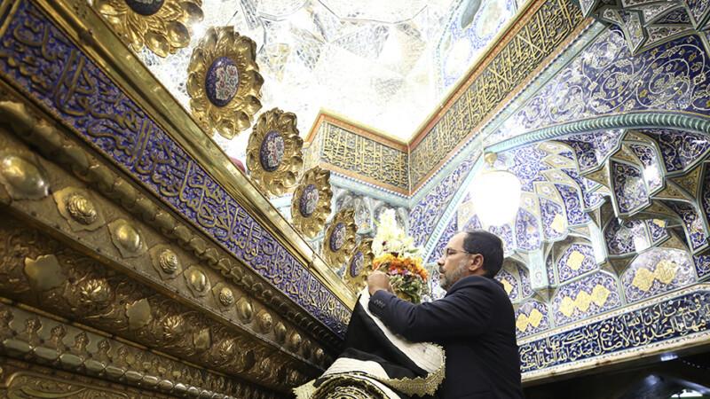 سیاه‌پوشی ضریح مطهر حضرت معصومه(س)