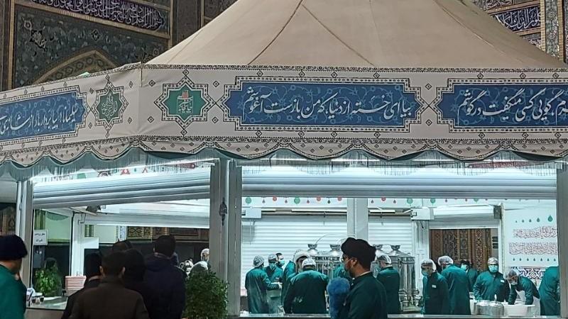 مداحی امیرطلاجوران در چایخانه حرم امام رضا(ع)